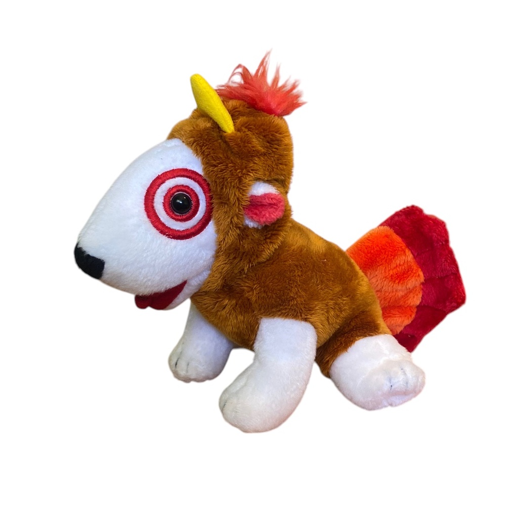 Bullseye Target Dog Turkey Costume Thanksgiving Plush, 7"